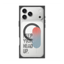プレミアムスクエアケース with MagSafe［ オリジナル - ドットオーバーレイ - KEEP YOUR HEAD UP/A ］