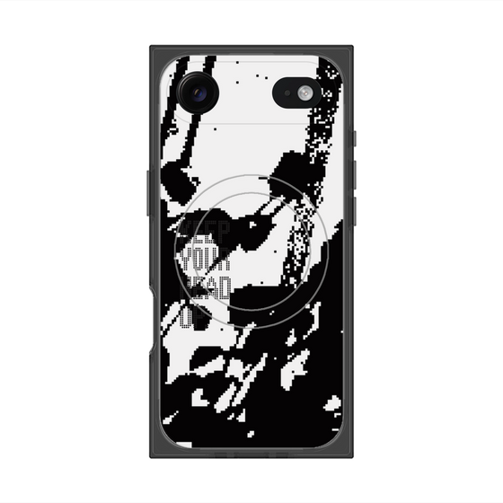 プレミアムスクエアケース with MagSafe［ オリジナル - ドットオーバーレイ - KEEP YOUR HEAD UP/C ］