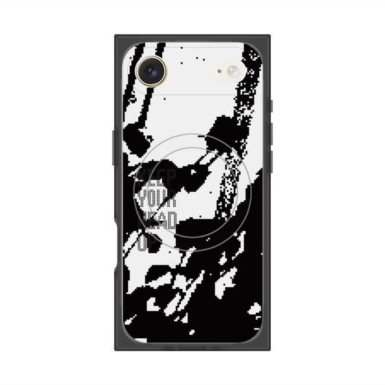 プレミアムスクエアケース with MagSafe［ オリジナル - ドットオーバーレイ - KEEP YOUR HEAD UP/C ］