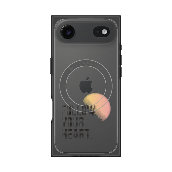 プレミアムスクエアケース with MagSafe［ オリジナル - ドットオーバーレイ - FOLLOW YOUR HEART/A ］