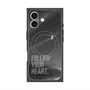 プレミアムスクエアケース with MagSafe［ オリジナル - ドットオーバーレイ - FOLLOW YOUR HEART/B ］