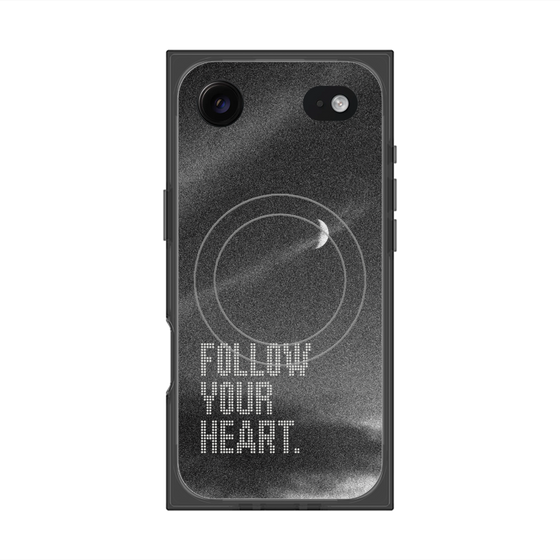 プレミアムスクエアケース with MagSafe［ オリジナル - ドットオーバーレイ - FOLLOW YOUR HEART/B ］