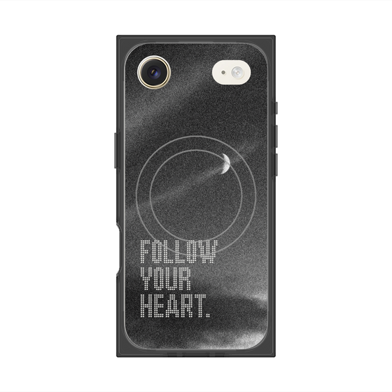 プレミアムスクエアケース with MagSafe［ オリジナル - ドットオーバーレイ - FOLLOW YOUR HEART/B ］