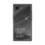 プレミアムスクエアケース with MagSafe［ オリジナル - ドットオーバーレイ - FOLLOW YOUR HEART/B ］