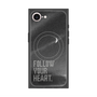 プレミアムスクエアケース with MagSafe［ オリジナル - ドットオーバーレイ - FOLLOW YOUR HEART/B ］