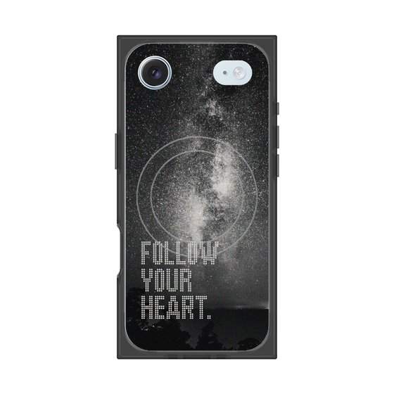 プレミアムスクエアケース with MagSafe［ オリジナル - ドットオーバーレイ - FOLLOW YOUR HEART/C ］