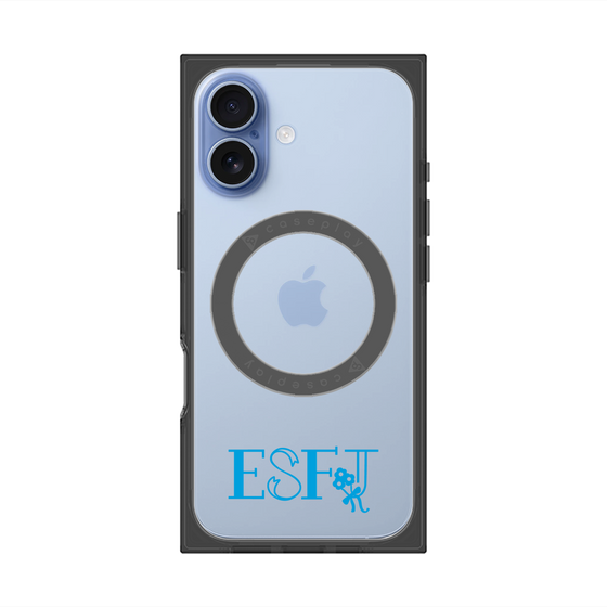 プレミアムスクエアケース with MagSafe［ オリジナル - ESFJ 領事 - アルファベット ］