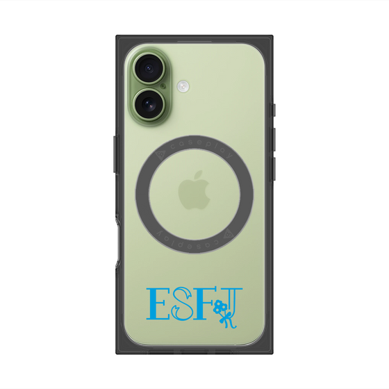 プレミアムスクエアケース with MagSafe［ オリジナル - ESFJ 領事 - アルファベット ］