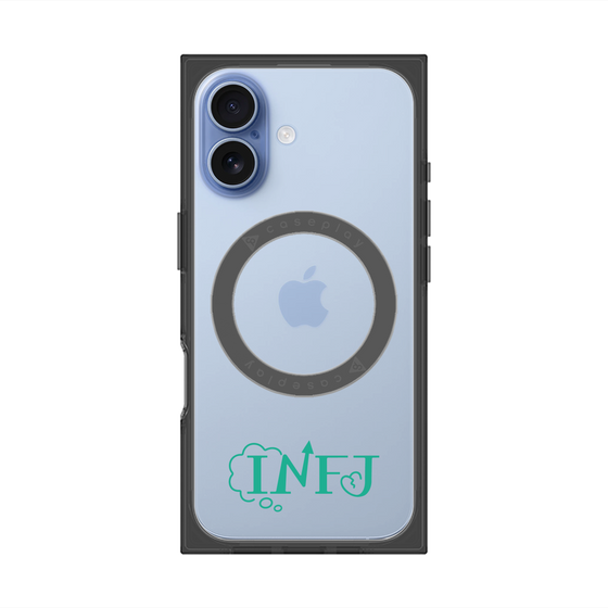 プレミアムスクエアケース with MagSafe［ オリジナル - INFJ 提唱者 - アルファベット ］