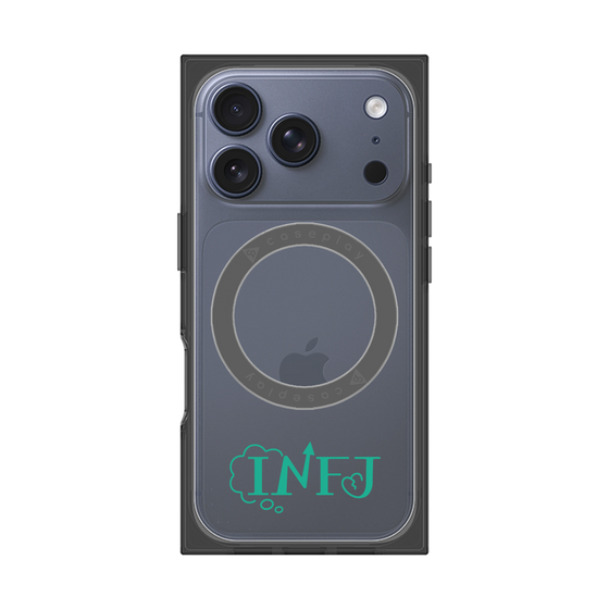 プレミアムスクエアケース with MagSafe［ オリジナル - INFJ 提唱者 - アルファベット ］