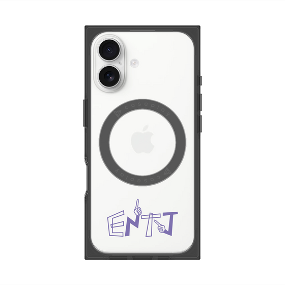 プレミアムスクエアケース with MagSafe［ オリジナル - ENTJ 指揮官 - アルファベット ］