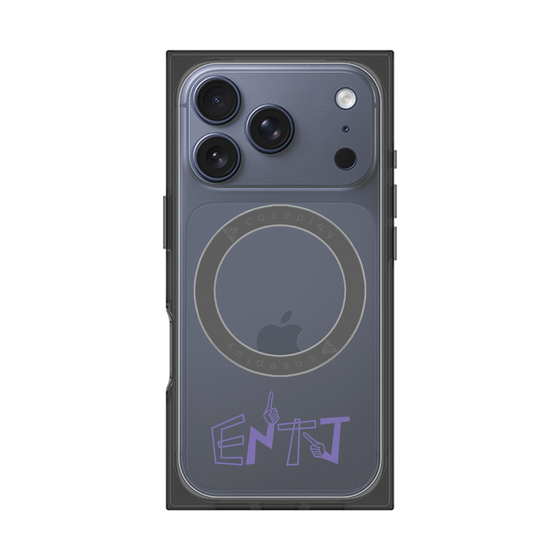 プレミアムスクエアケース with MagSafe［ オリジナル - ENTJ 指揮官 - アルファベット ］