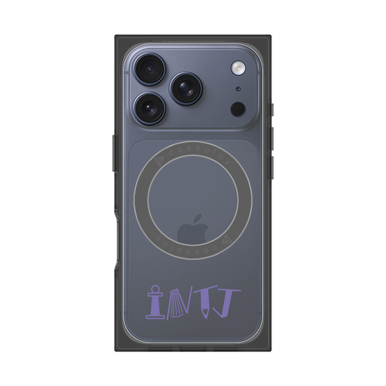 プレミアムスクエアケース with MagSafe［ オリジナル - INTJ 建築家 - アルファベット ］