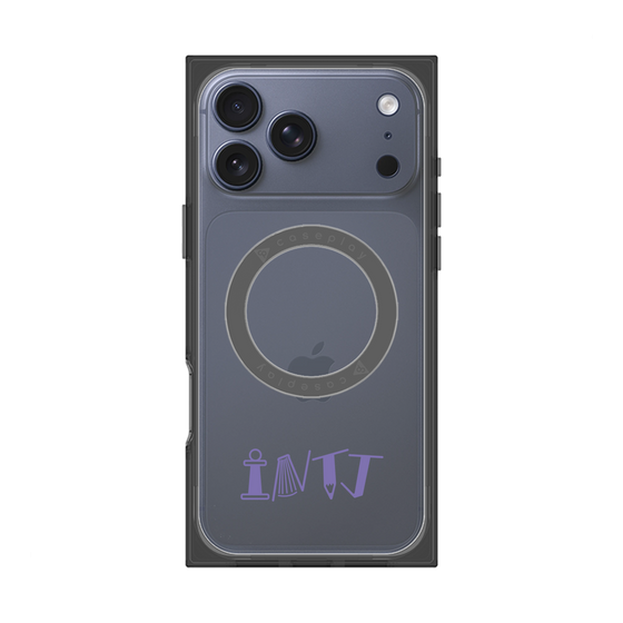 プレミアムスクエアケース with MagSafe［ オリジナル - INTJ 建築家 - アルファベット ］