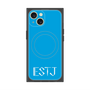 プレミアムスクエアケース with MagSafe［ オリジナル - ESTJ 幹部 - アルファベット - ブルー ］