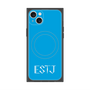 プレミアムスクエアケース with MagSafe［ オリジナル - ESTJ 幹部 - アルファベット - ブルー ］