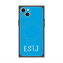プレミアムスクエアケース with MagSafe［ オリジナル - ESTJ 幹部 - アルファベット - ブルー ］