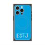 プレミアムスクエアケース with MagSafe［ オリジナル - ESTJ 幹部 - アルファベット - ブルー ］