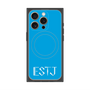 プレミアムスクエアケース with MagSafe［ オリジナル - ESTJ 幹部 - アルファベット - ブルー ］