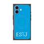 プレミアムスクエアケース with MagSafe［ オリジナル - ESTJ 幹部 - アルファベット - ブルー ］