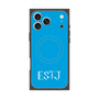 プレミアムスクエアケース with MagSafe［ オリジナル - ESTJ 幹部 - アルファベット - ブルー ］
