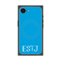 プレミアムスクエアケース with MagSafe［ オリジナル - ESTJ 幹部 - アルファベット - ブルー ］