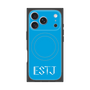 プレミアムスクエアケース with MagSafe［ オリジナル - ESTJ 幹部 - アルファベット - ブルー ］