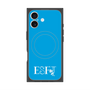 プレミアムスクエアケース with MagSafe［ オリジナル - ESFJ 領事 - アルファベット - ブルー ］