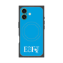 プレミアムスクエアケース with MagSafe［ オリジナル - ESFJ 領事 - アルファベット - ブルー ］