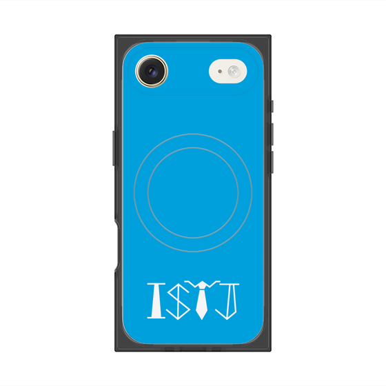 プレミアムスクエアケース with MagSafe［ オリジナル - ISTJ 管理者 - アルファベット - ブルー ］