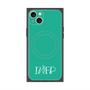 プレミアムスクエアケース with MagSafe［ オリジナル - INFP 仲介者 - アルファベット - グリーン ］