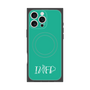 プレミアムスクエアケース with MagSafe［ オリジナル - INFP 仲介者 - アルファベット - グリーン ］