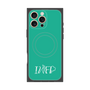 プレミアムスクエアケース with MagSafe［ オリジナル - INFP 仲介者 - アルファベット - グリーン ］