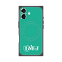 プレミアムスクエアケース with MagSafe［ オリジナル - INFJ 提唱者 - アルファベット - グリーン ］