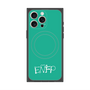 プレミアムスクエアケース with MagSafe［ オリジナル - ENFP 運動家 - アルファベット - グリーン ］