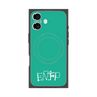 プレミアムスクエアケース with MagSafe［ オリジナル - ENFP 運動家 - アルファベット - グリーン ］