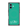 プレミアムスクエアケース with MagSafe［ オリジナル - ENFP 運動家 - アルファベット - グリーン ］