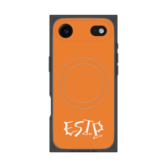 プレミアムスクエアケース with MagSafe［ オリジナル - ESTP 起業家 - アルファベット - オレンジ ］