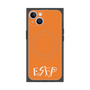 プレミアムスクエアケース with MagSafe［ オリジナル - ESFP エンターテイナー - アルファベット - オレンジ ］