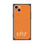 プレミアムスクエアケース with MagSafe［ オリジナル - ESFP エンターテイナー - アルファベット - オレンジ ］