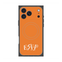 プレミアムスクエアケース with MagSafe［ オリジナル - ESFP エンターテイナー - アルファベット - オレンジ ］