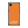 プレミアムスクエアケース with MagSafe［ オリジナル - ESFP エンターテイナー - アルファベット - オレンジ ］