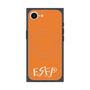 プレミアムスクエアケース with MagSafe［ オリジナル - ESFP エンターテイナー - アルファベット - オレンジ ］