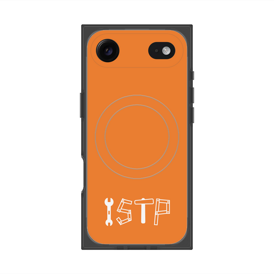 プレミアムスクエアケース with MagSafe［ オリジナル - ISTP 巨匠 - アルファベット - オレンジ ］