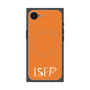 プレミアムスクエアケース with MagSafe［ オリジナル - ISFP 冒険家 - アルファベット - オレンジ ］
