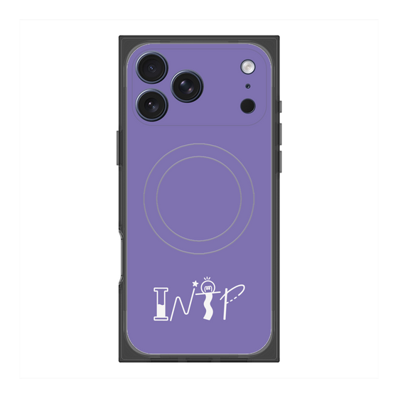 プレミアムスクエアケース with MagSafe［ オリジナル - INTP 論理学者 - アルファベット - パープル ］