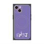 プレミアムスクエアケース with MagSafe［ オリジナル - ENTJ 指揮官 - アルファベット - パープル ］