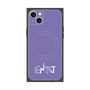プレミアムスクエアケース with MagSafe［ オリジナル - ENTJ 指揮官 - アルファベット - パープル ］