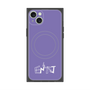 プレミアムスクエアケース with MagSafe［ オリジナル - ENTJ 指揮官 - アルファベット - パープル ］