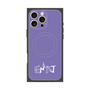 プレミアムスクエアケース with MagSafe［ オリジナル - ENTJ 指揮官 - アルファベット - パープル ］